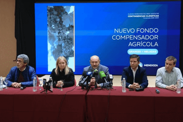 Mendoza lanzó su nuevo Fondo Compensador Agrícola: un seguro de hasta $ 1,5 millones por hectárea