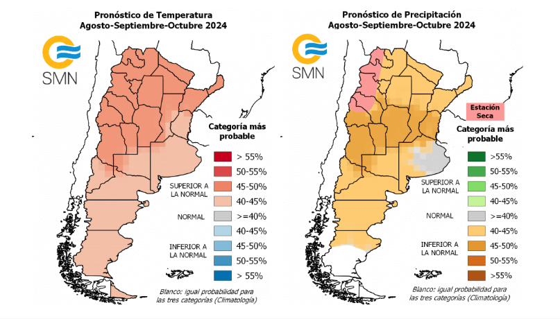 Menos lluvias y más calor de lo normal: el pronóstico para el final del invierno y comienzo de la primavera