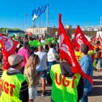 Los trabajadores de la industria azucarera inician sus protestas para reclamar un nuevo convenio y una paga lineal de 500 euros